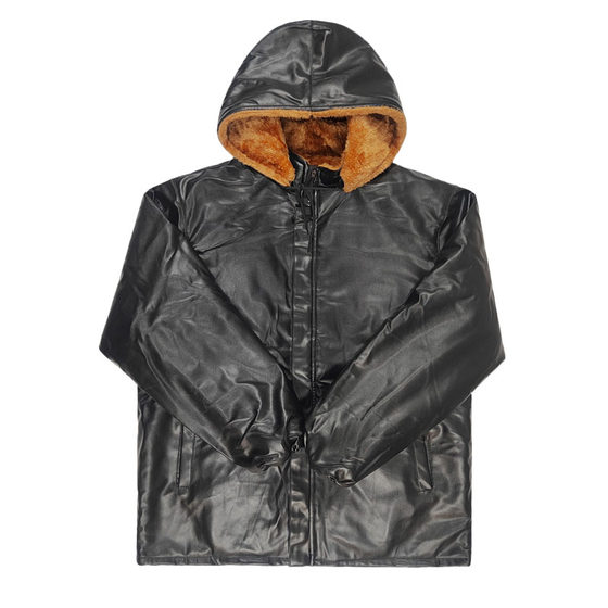 Winter plus velvet thickened leather coat on behalf of the cyclical windproof warm leather suit men's loose leather pants anti -cold leather cotton jacket