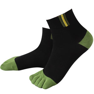 
Playboy five-toe socks men's sports running anti-wear and sweat-absorbent spring and autumn thin cotton socks mid-tube five-toe socks DX