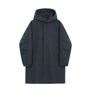 
MRCYC woolen coat for men's mid-length tweed windbreaker for men's casual hooded Korean loose tweed coat trendy