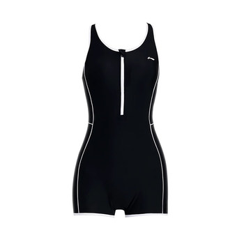 Li Ning women's new one-piece boxer swimsuit slim fit