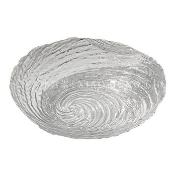 High-end irregular ice pattern glass fruit plate