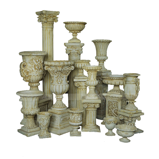 Pot Rome Column European Style Roman Column Flower Pot - Magnesium Oxide Villa & Garden ...