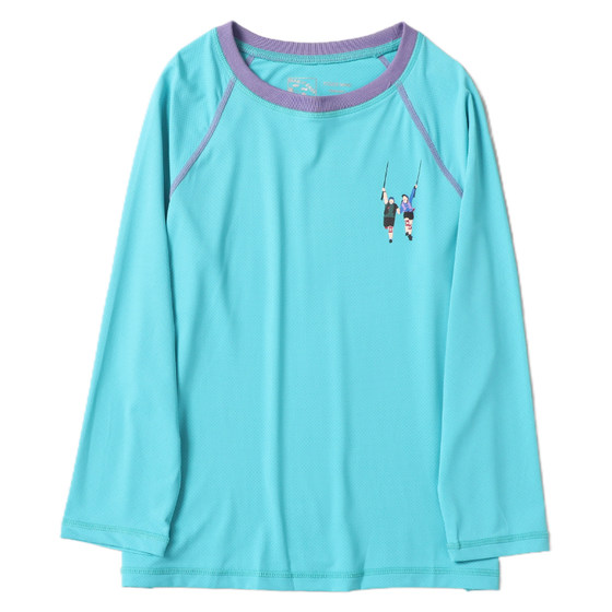 
Tiger Baby sports cool long-sleeved boys' T-shirt round neck spring and autumn girls running top children's bottoming shirt