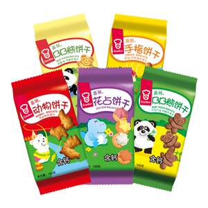 
Garden Children's Fun Biscuits Calcium-containing Pagoda Flower Cake Bear Animal Biscuits Finger Biscuits Children's Childhood Snacks