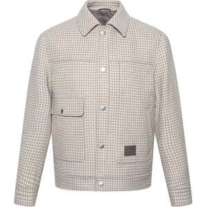 
[Sheep Wool] Lilang Official Woolen Coat Men's Winter Casual Men's Short Houndstooth Jacket