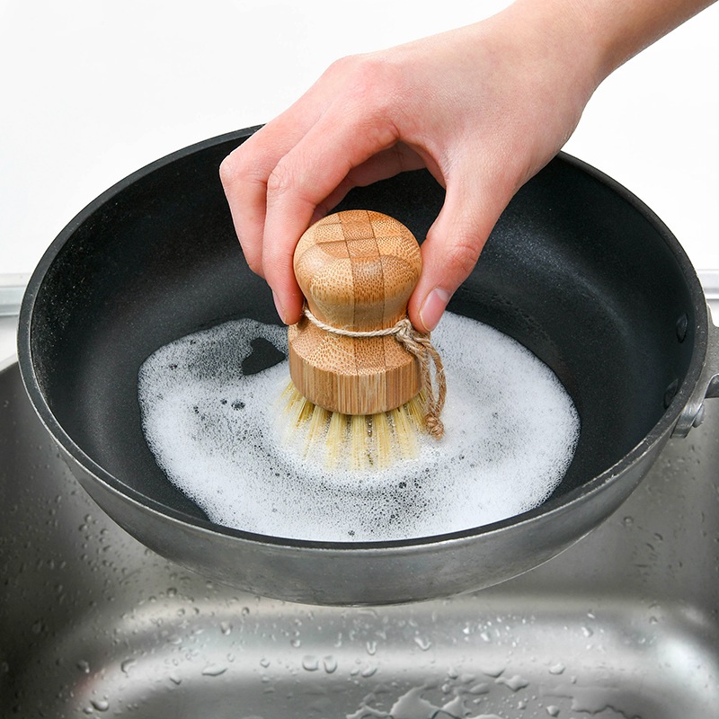 日本不粘油洗锅刷洗碗刷家用厨房水槽灶台剑麻椰棕清洁刷子清洗刷