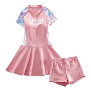 
Girls skirt boxer swimsuit Internet celebrity student 12-year-old split children's swimsuit girl swimsuit 15 years old