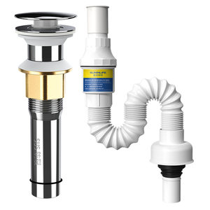 
Washbasin sewer odorproof sewer pipe wash basin basin hose drainage accessories water leakage plug pipe