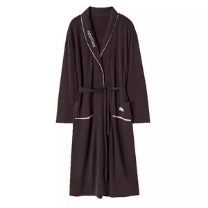 
Pure cotton bathrobe for all seasons, autumn and winter men's nightgown, couple's pajamas and shirt, all-in-one home clothes, dressing gown can be worn outside