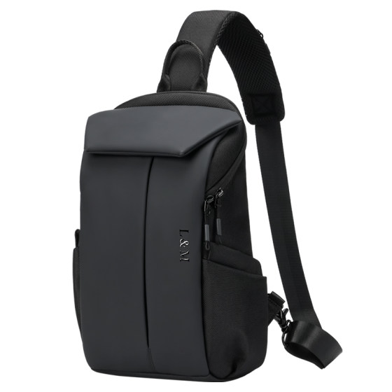 L/M men's messenger bag tide brand wild postal offset waterproof chest bag oblique shoulder bag locomotive bag riding bag inclined backpack