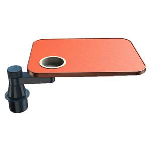 Car-mounted small table 360-degree rotating front and rear multi-functional suspended round/square table teacup tray for main and co-pilots