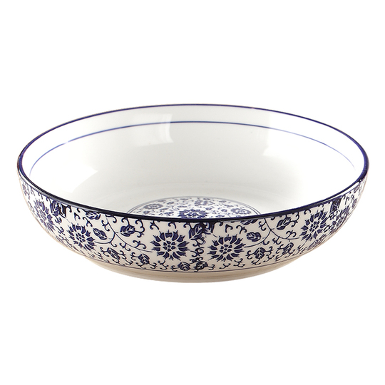 青花瓷水煮鱼盆碗大号陶瓷汤碗酒店酸菜鱼碗大码菜碗