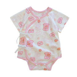 Baby girl short-sleeved butterfly jacket boneless cotton summer outer wear