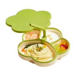 Aibedila Baby Suction Cup Compartmented Dinner Plate Set