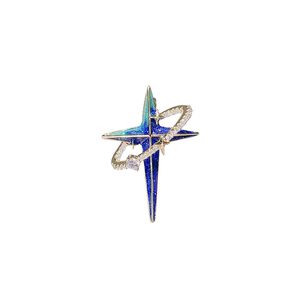 Japanese planet broocular tidal personality Star -to -need need to take a needle to protect the light shirt suit suit accessories