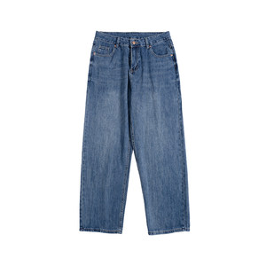 
GOKIGA Miyazaki Ka Japanese casual versatile straight jeans men's loose wash-fried wide-leg trousers 9004