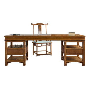 
Mahogany furniture full chicken wing wood painting desk calligraphy desk Chinese style study home solid wood large board table writing desk office desk