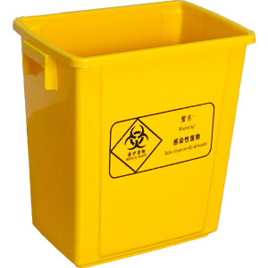 
Medical trash can without cover bucket Waste dirt bucket Yellow gray Thickened rocking cover push-cover plastic bucket Medical classification