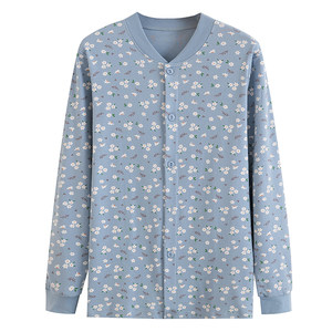 
Middle-aged and elderly women's pure cotton cardigans, autumn clothes, the elderly's pure cotton thread clothes, home clothes, mother's bottoming autumn and winter loose cotton sweaters