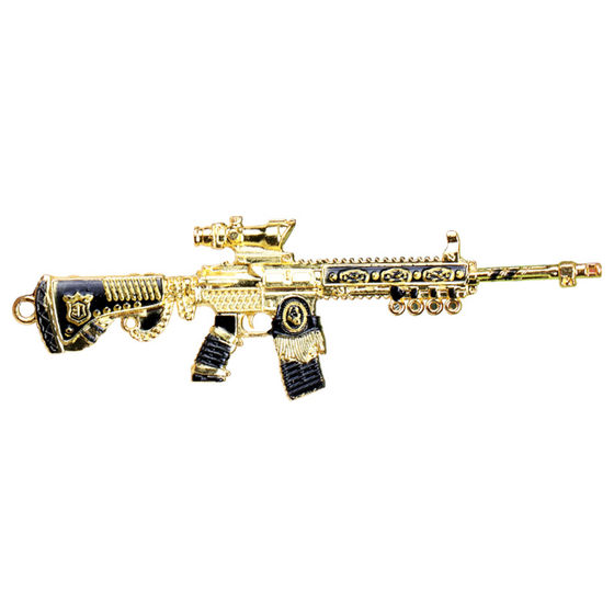 Jedi Survival Eat Chicken Toy Skin Model Mini A full set of 98K three -level head gun AWM flat pot metal pendant