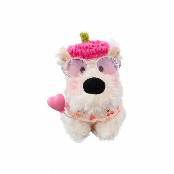 
West Highland car car hukou decoration car plush doll wiper turn signal car interior accessories ornaments for women