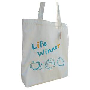 
Cotton Zoo Workplace Capybara Life Winner Kapibara Commuting Large Capacity Embroidered Shoulder Canvas Bag
