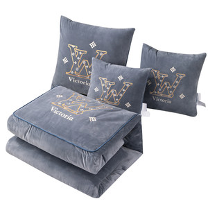 
Class A high-end thickened baby velvet pillow quilt dual-purpose car cushion pillow sofa office lunch blanket