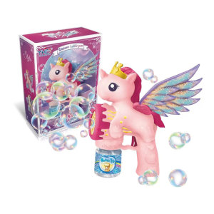 
Pony Unicorn Baoli Bubble Gun 2026 New Bubble Machine Children's Handheld Toy Girls Fully Automatic Charging