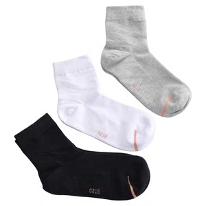 
Great Era Deodorant Socks Pure Cotton All Seasons Mid-Tube Breathable Sweat-Absorbent Deodorant Versatile Men and Women Same Style Solid Color Mesh