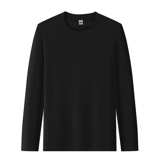 
Vancl Eslite Vancl official store long-sleeved T-shirt men's Solona round neck casual simple versatile bottoming shirt