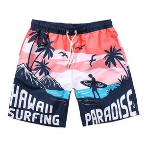 
Beach style printed beach pants men's summer beach loose swimming trunks quick-drying can be used for leisure vacation shorts