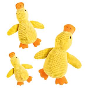 
Little yellow duck dog and cat toy self-stimulating and relieving boredom, soft, bite-resistant and wear-resistant screaming duck pet sleeping companion plush toy