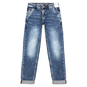 
Spring and summer new jeans men's 2023 European station trendy brand blue elastic slim-fitting trousers Guswolf