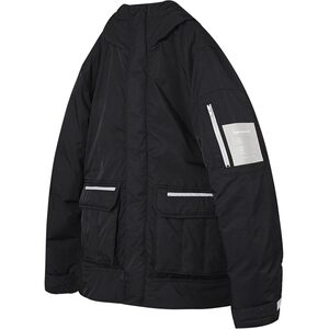 PSO Brand solid color multi -pocket windproof and cold down jacket hooded warmth, thick tide cotton jacket man
