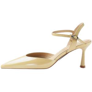 
Xu Lu's same style as 7or9 star fruit air cotton high heels for women's new style of Baotou fashion sandals thin heel pointed toe shoes