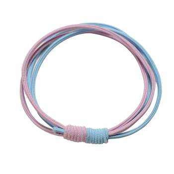 Interpretation of beautiful high elasticity durable hair rope ring
