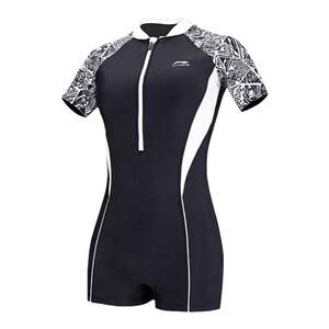 
Li Ning swimsuit women's hot spring one-piece swimsuit boxer conservative slim plus size swimming pool special swimsuit for women