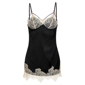 LA Golden House Tibetan Jiao*Sexy hollow lace -style suspender bed skirt reveal mesh thin pajamas female summer