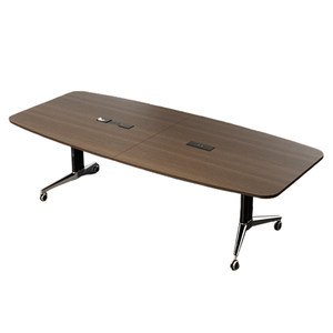 
Foldable conference table mobile fixed long training table chair office desk splicing telescopic multi-function folding desk