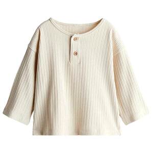 
HM children's clothing baby boy T-shirt spring ribbed henley cotton jersey inner bottoming shirt long-sleeved top 1256083