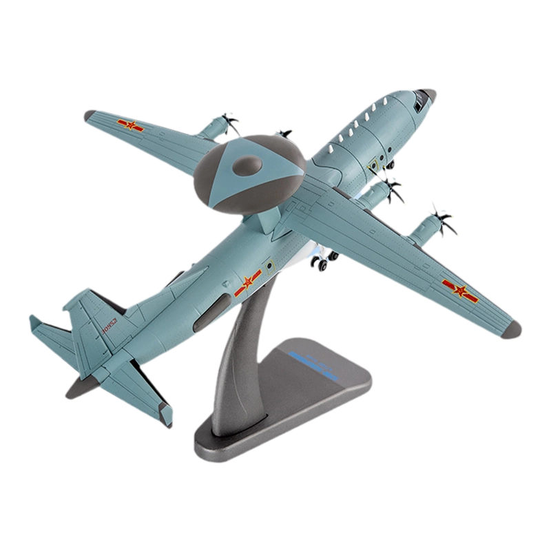 创秦1:100空警500预警机模型KJ-500仿真金属合金运输机飞机