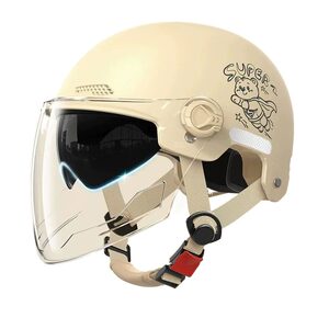 New national standard 3C certified electric motorcycle helmet for men and women electric bikes sun protection summer four seasons universal safety helmet half