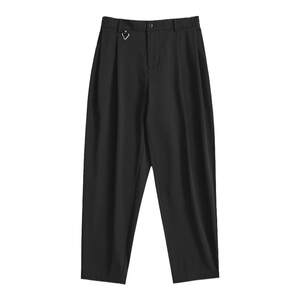 
Take in original men's spring and autumn casual pants imported from Japan, black tapered loose fast-drying anti-wrinkle pants