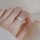 Miss Z 925 sterling silver moonstone ring 2024 new hot style light Luxury niche adjustable index finger ແຫວນຂອງແມ່ຍິງກ້າວຫນ້າ