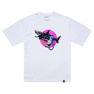 
League of Legends LOL Two Cities Battle Jinx T-shirt graffiti style casual short-sleeved men and women's same trend and versatility