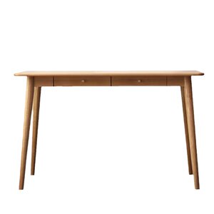 
Clearance and pick up all solid wood desk study desk computer desk office desk oak economy log table with drawer