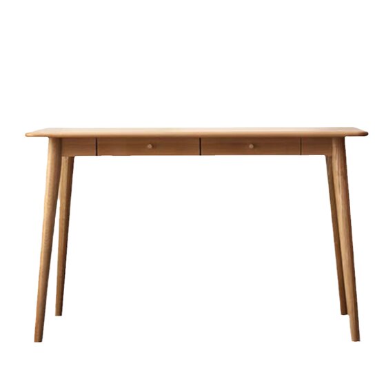 
Clearance and pick up all solid wood desk study desk computer desk office desk oak economy log table with drawer