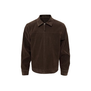 
BUFANSTUDIO Barn style safari jacket British velvet retro lapel suede jacket cleanfit men's trendy