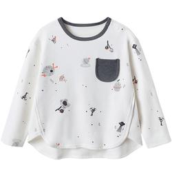 Ying's Children's Clothing Children's Pajamas Boys And Girls Home Clothes Tops Autumn Long-sleeved T-shirts New Baby Clothes