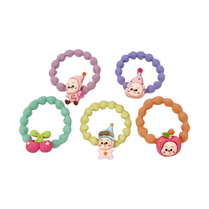 
Children's cartoon animal hair band new little girl high elastic rubber band hair ball hair rope baby colorful hair accessories